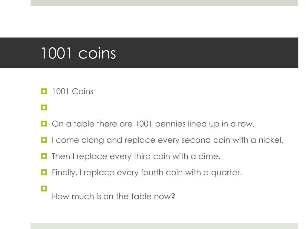 1001 coins