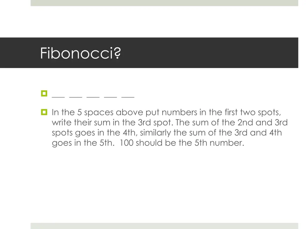 fibonocci