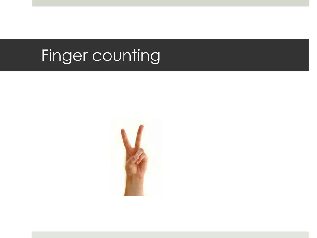 finger counting