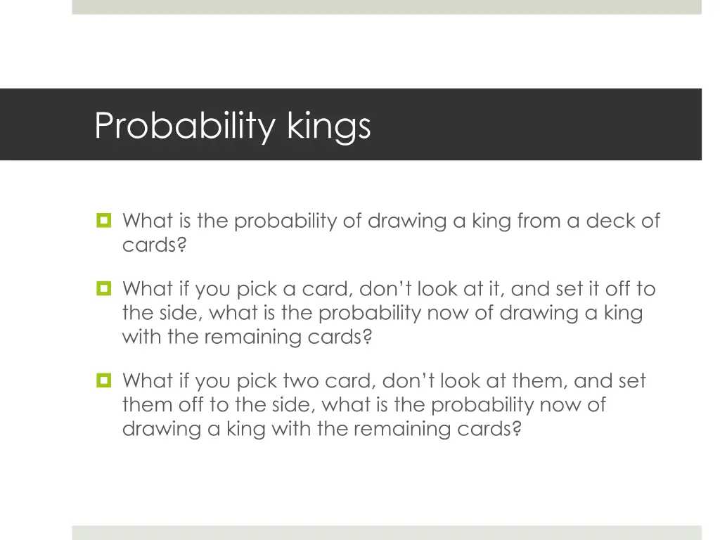 probability kings