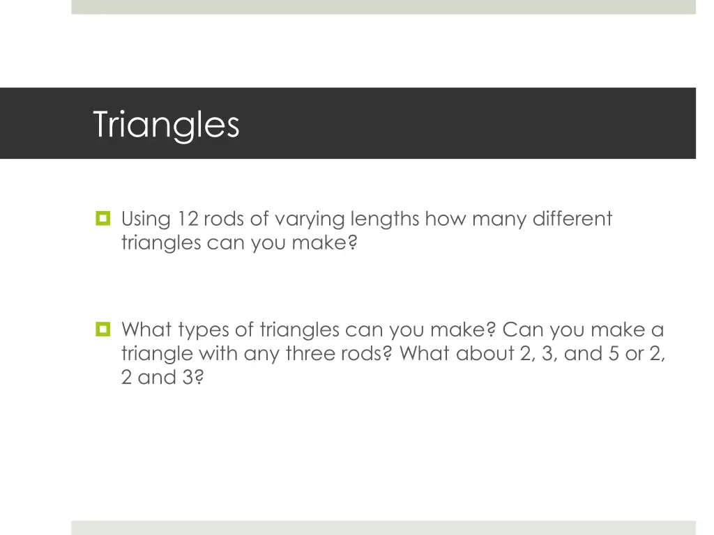 triangles