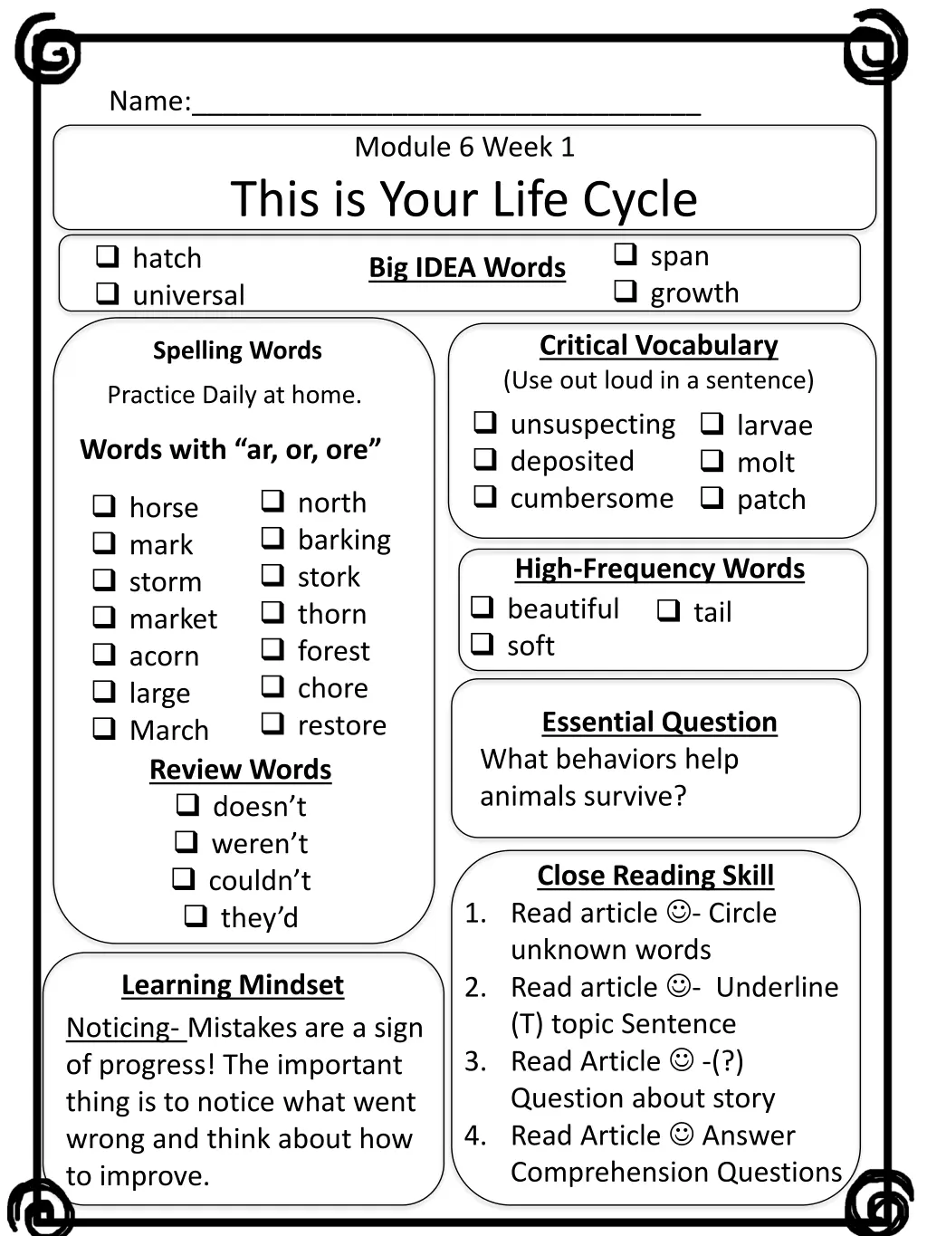 name module 6 week 1 this is your life cycle