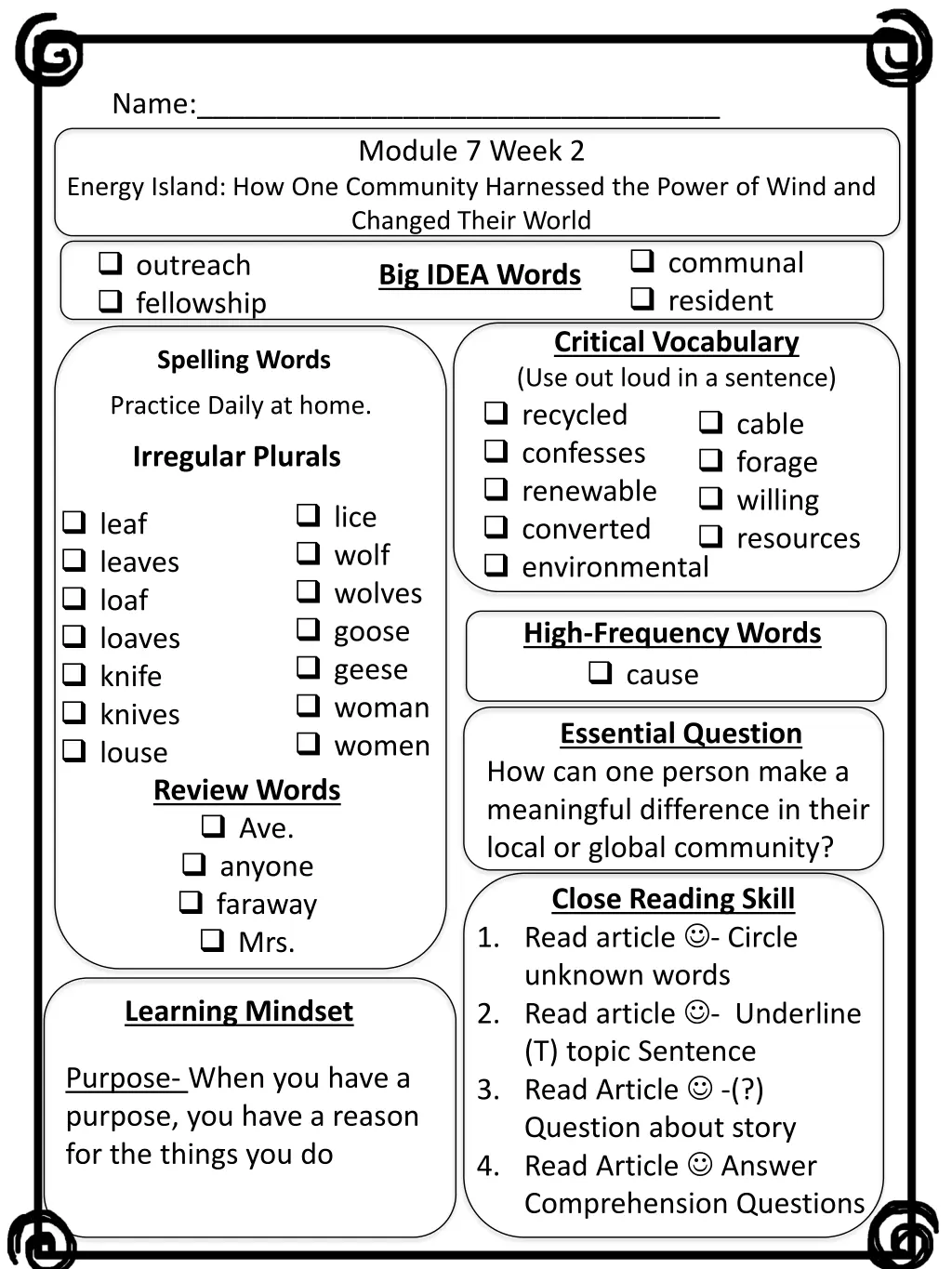 name module 7 week 2 energy island