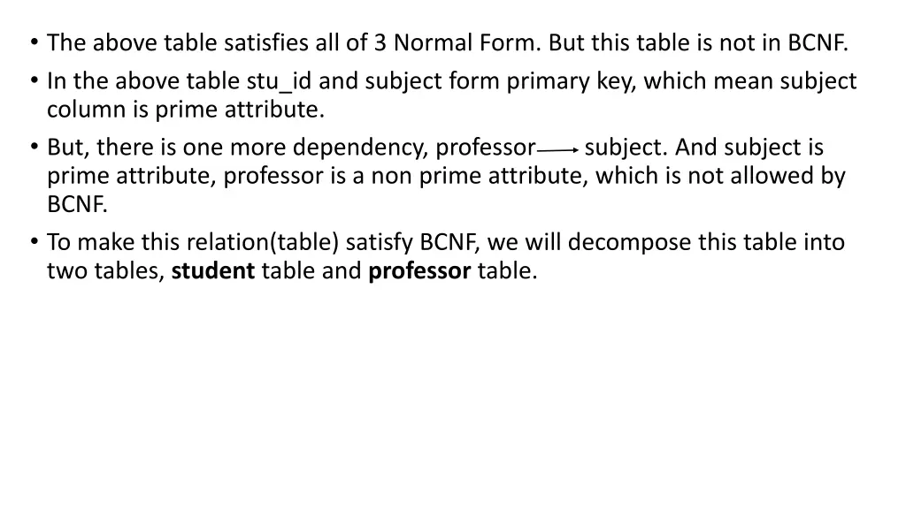 the above table satisfies all of 3 normal form