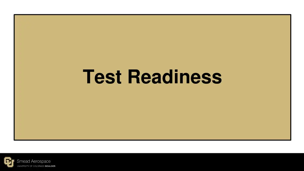 test readiness