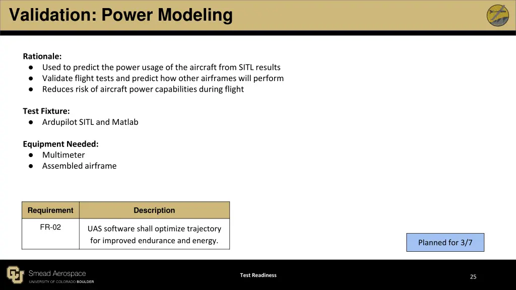 validation power modeling