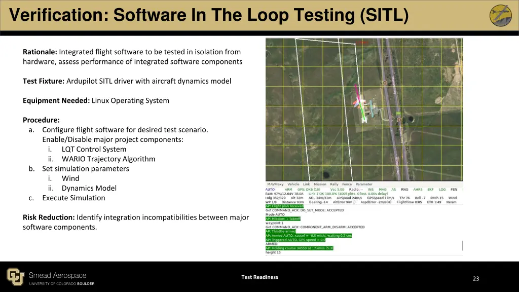 verification software in the loop testing sitl