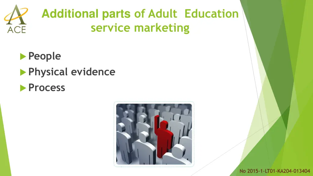 additional parts of adult education service