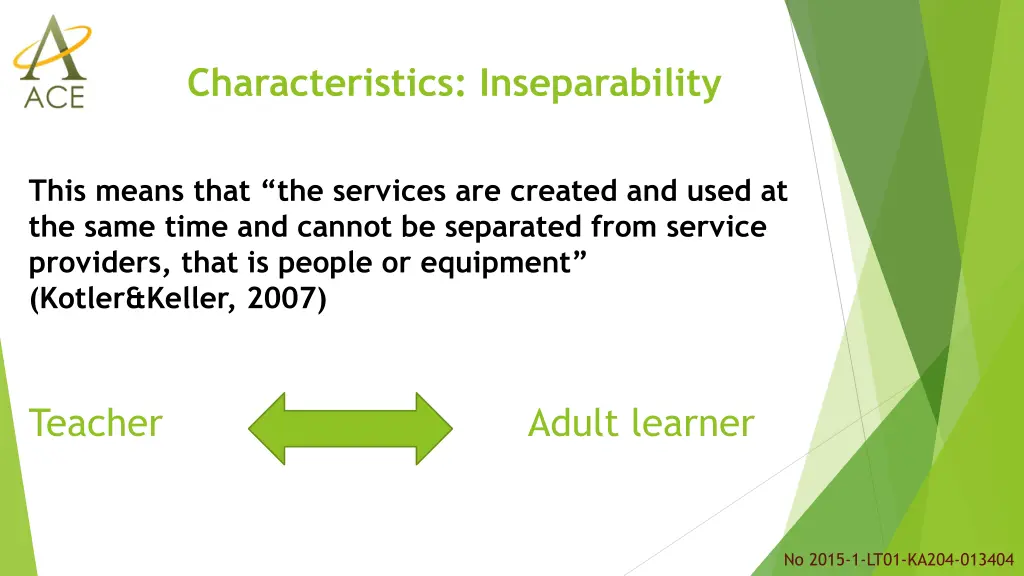 characteristics inseparability