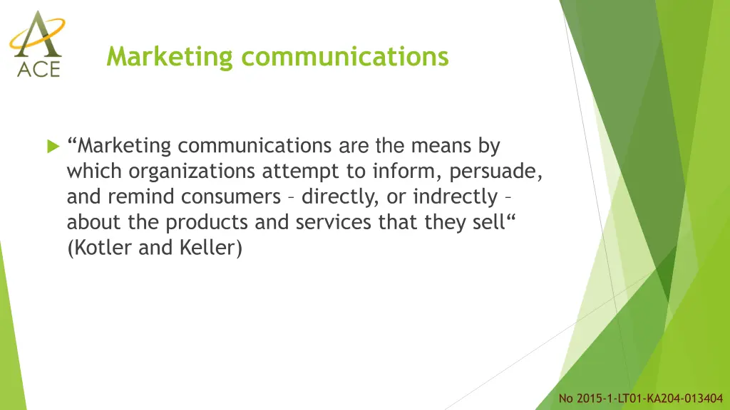 marketing communications