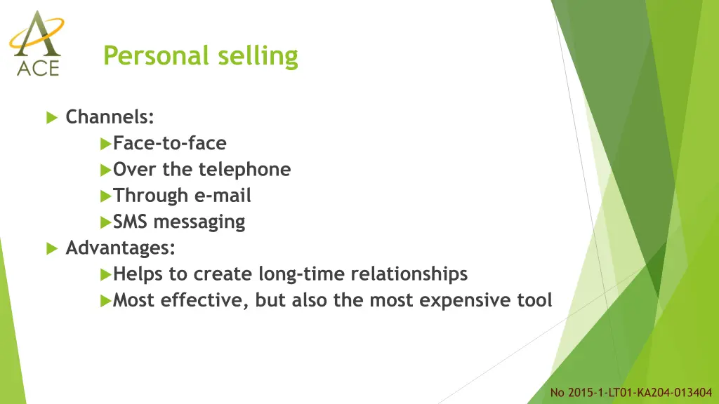 personal selling