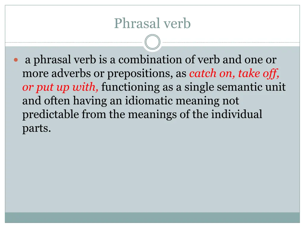 phrasal verb