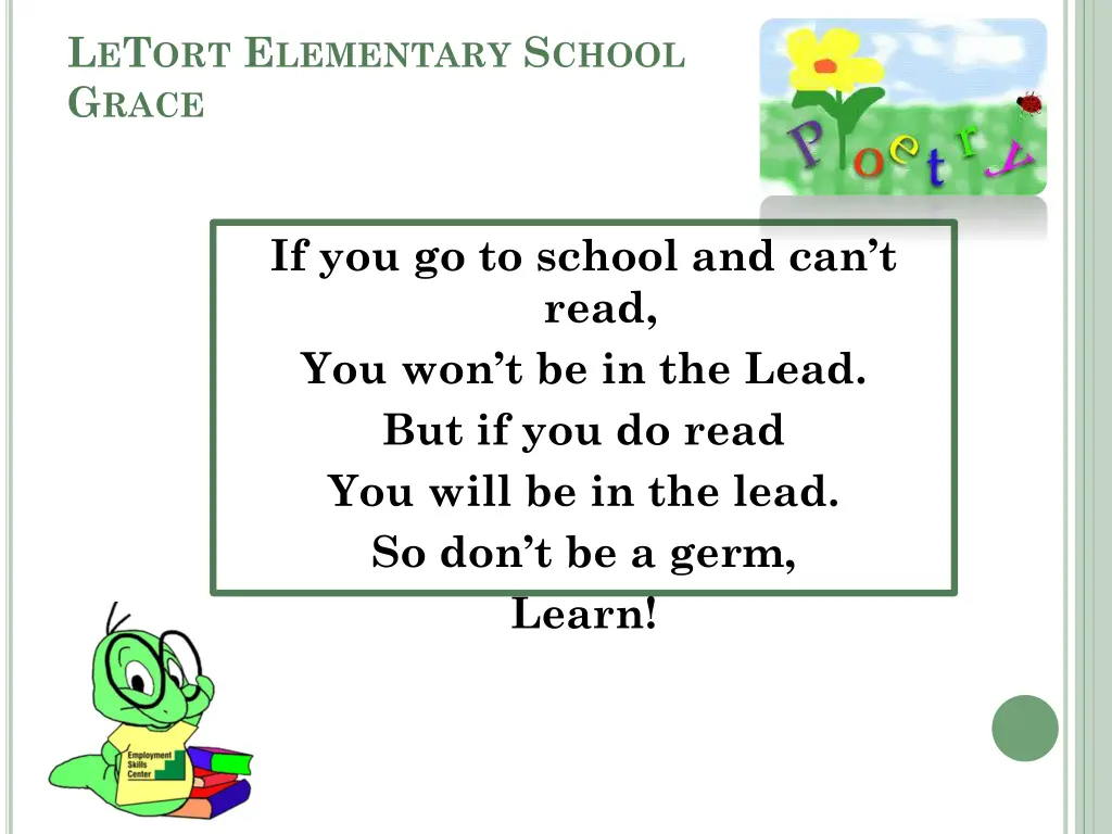 l e t ort e lementary s chool g race