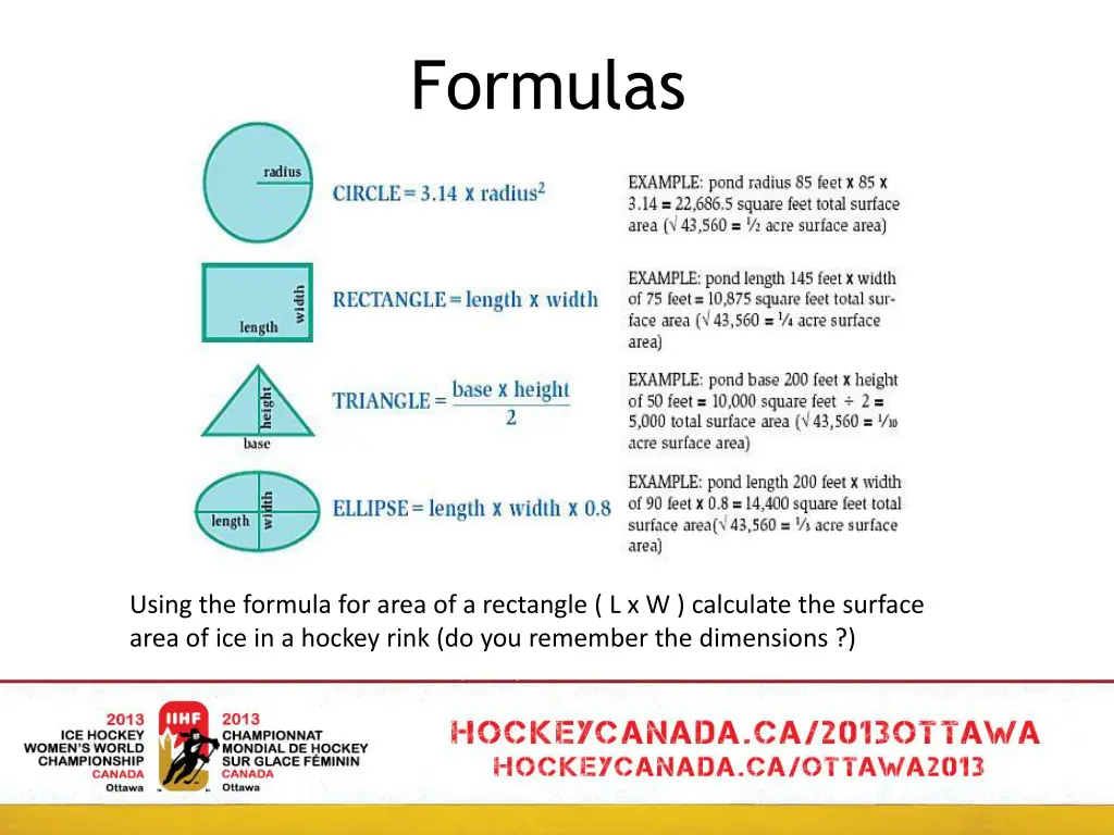 formulas