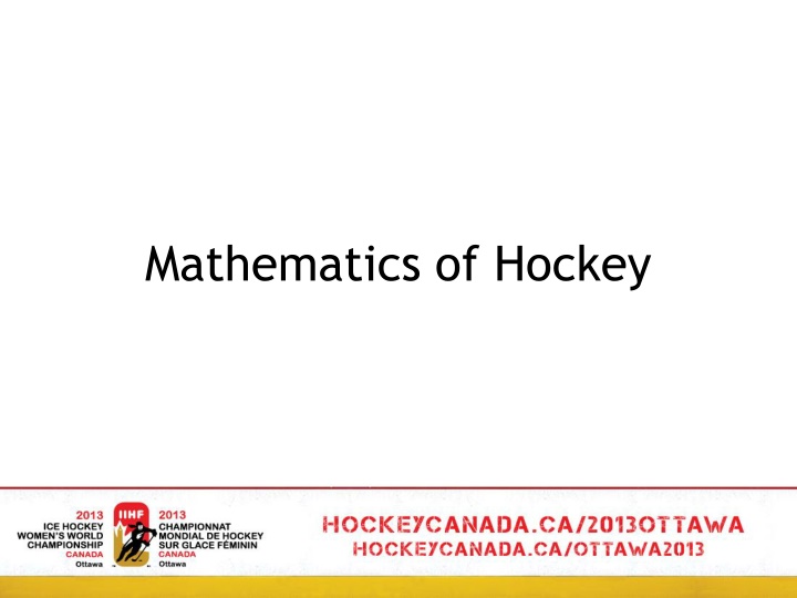 mathematics of hockey