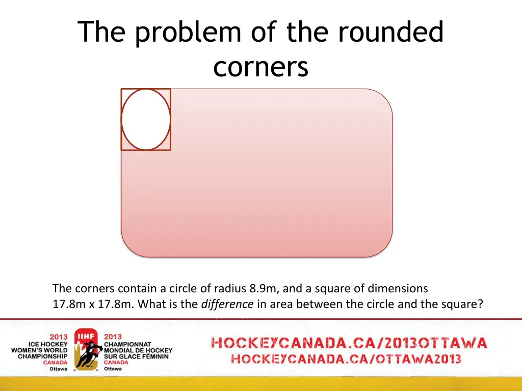 the problem of the rounded corners