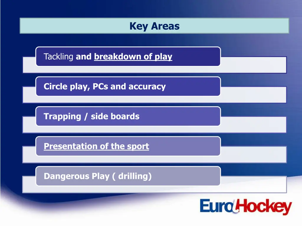 key areas