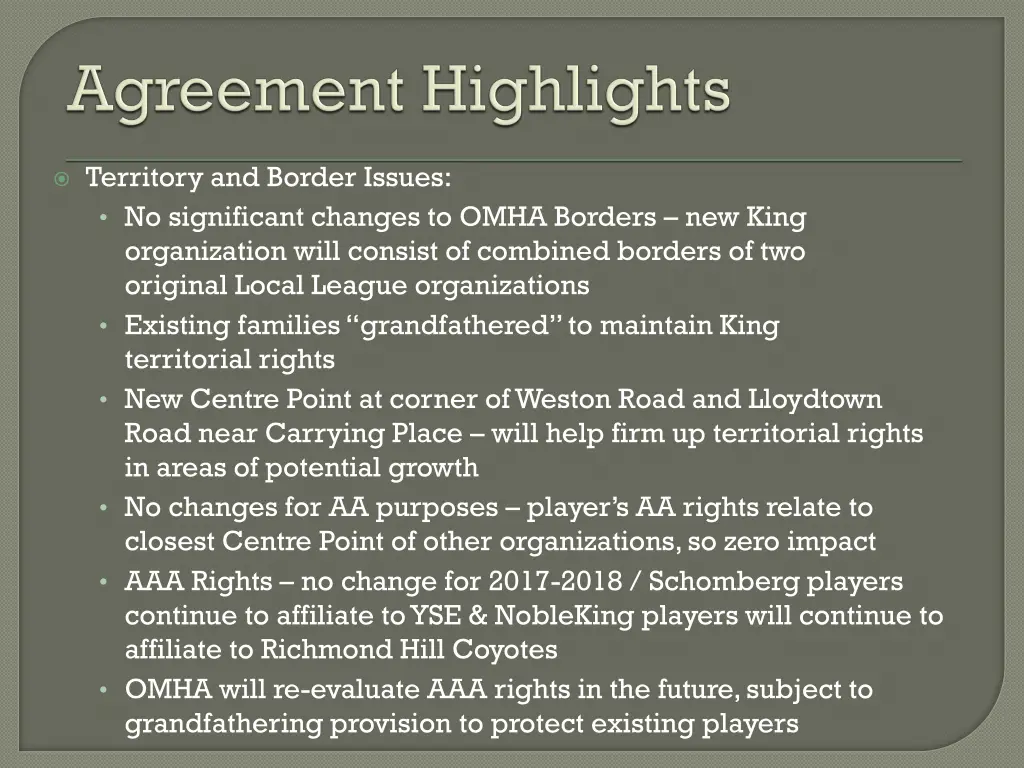 territory and border issues no significant