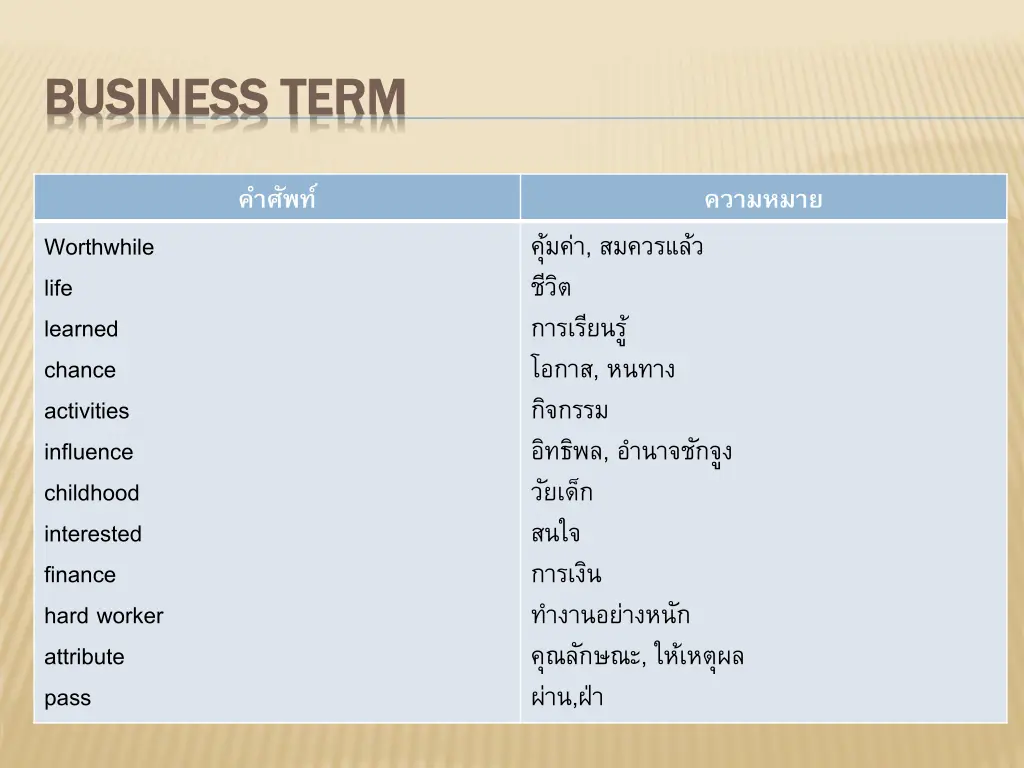 business term business term 8