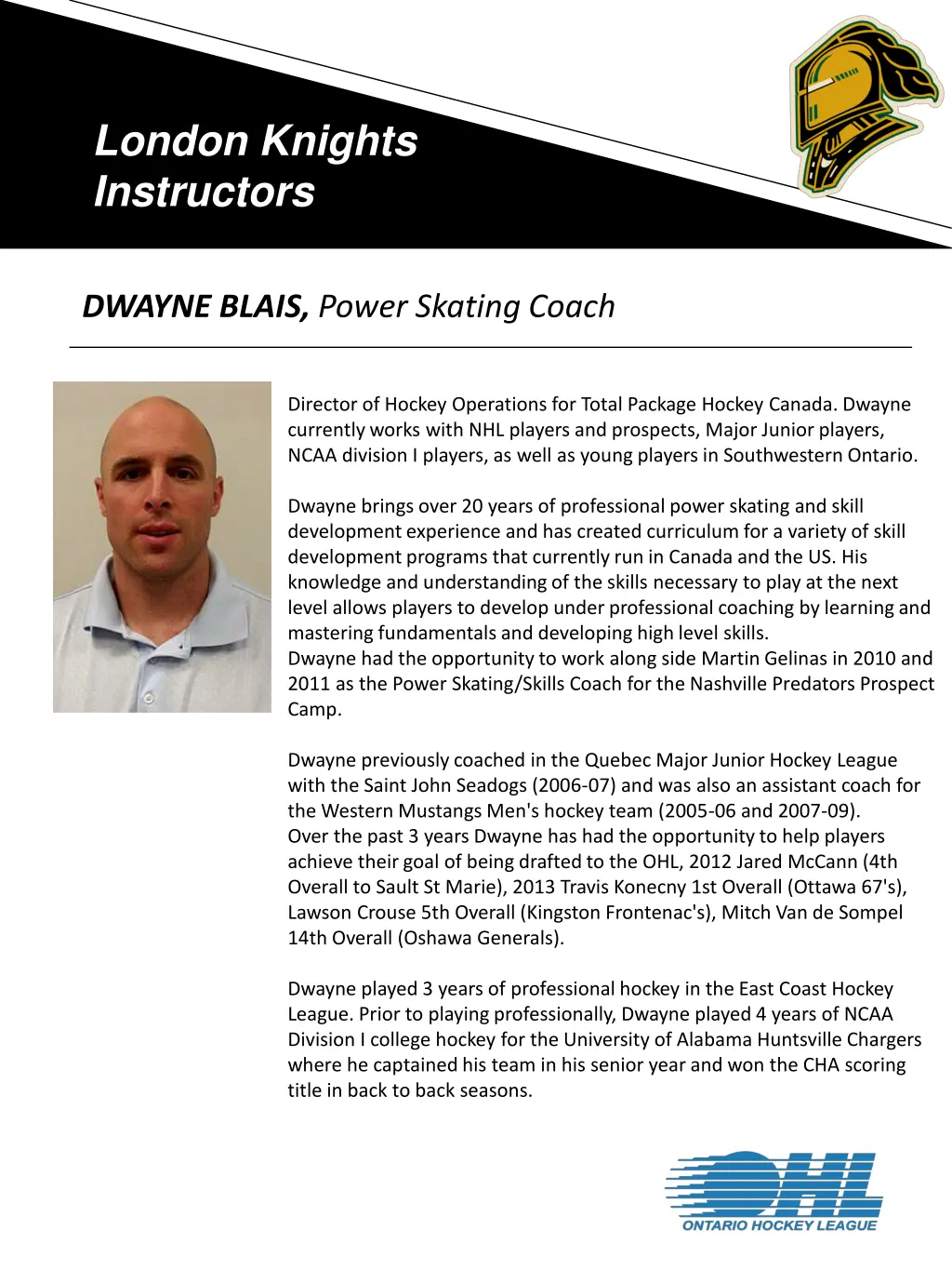 london knights instructors 2