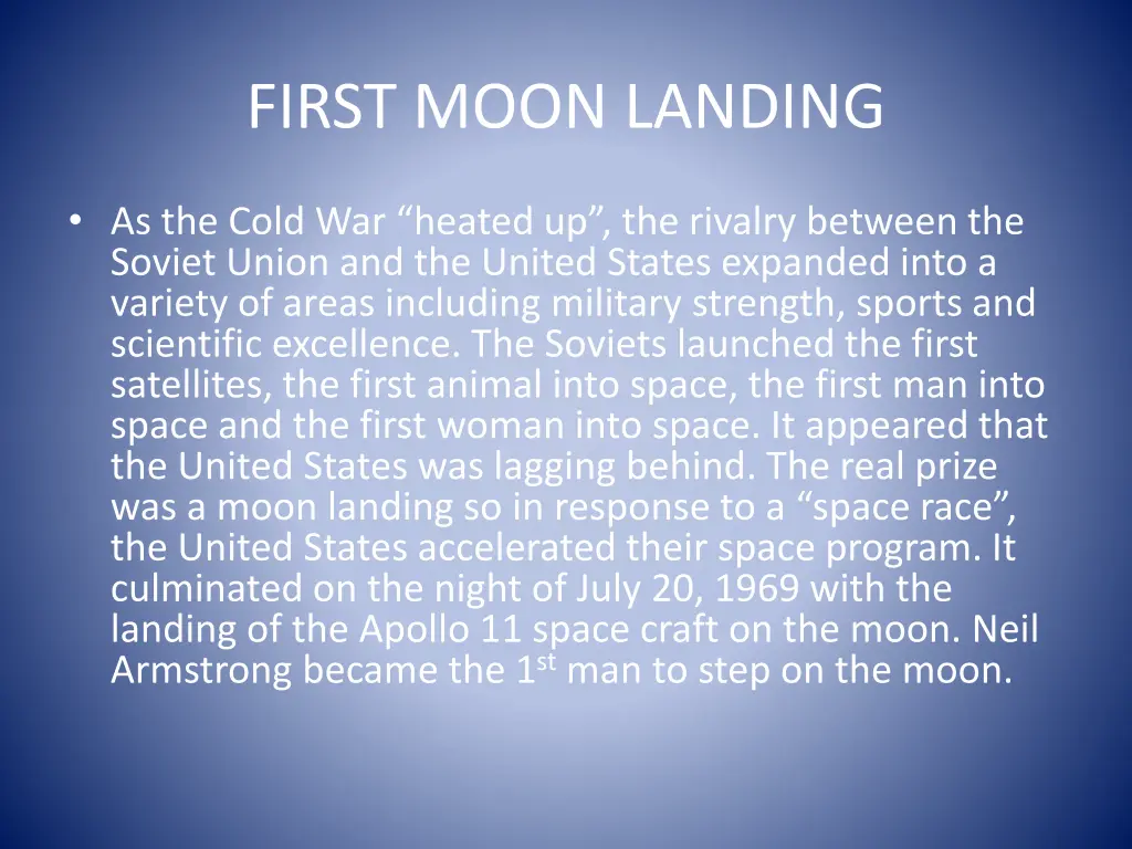 first moon landing