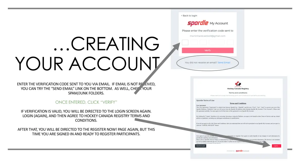 creating your account 1