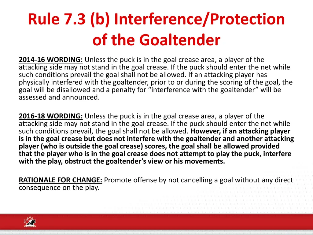 rule 7 3 b interference protection