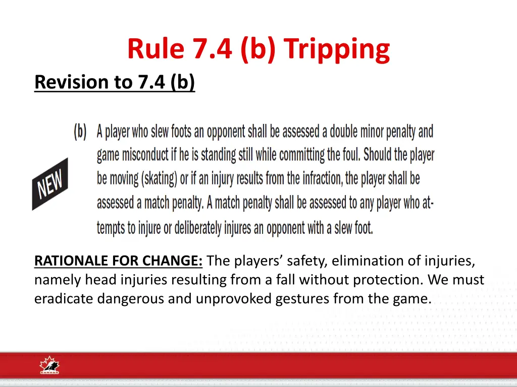 rule 7 4 b tripping revision to 7 4 b