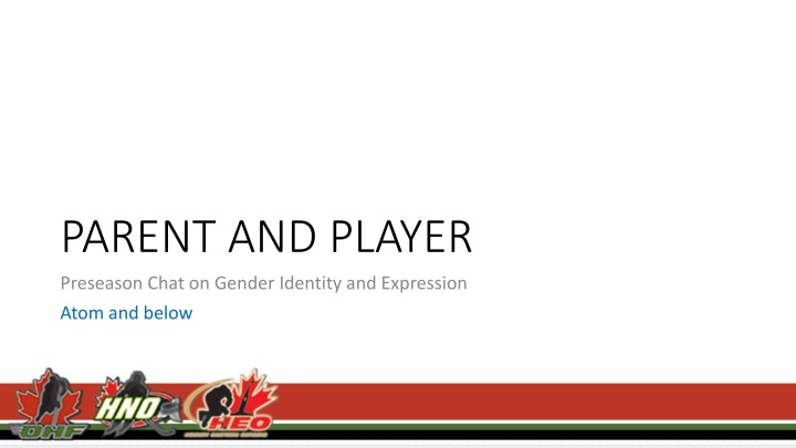 parent and player preseason chat on gender