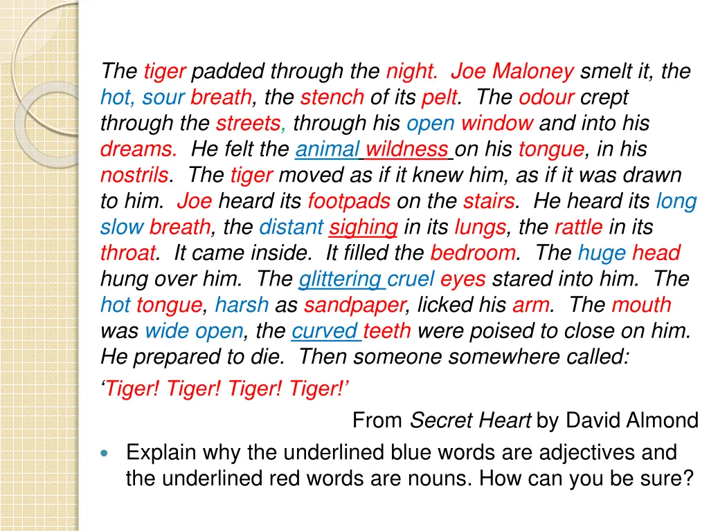 the tiger padded through the night joe maloney