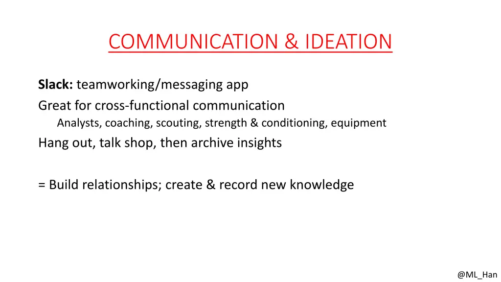 communication ideation