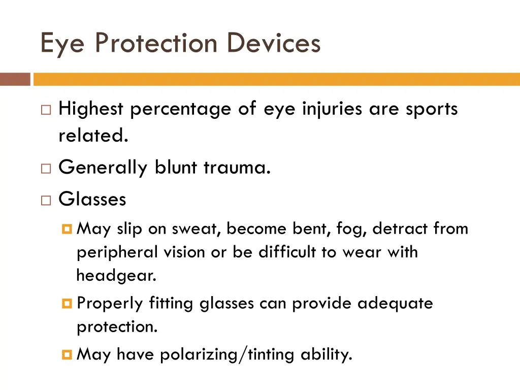 eye protection devices