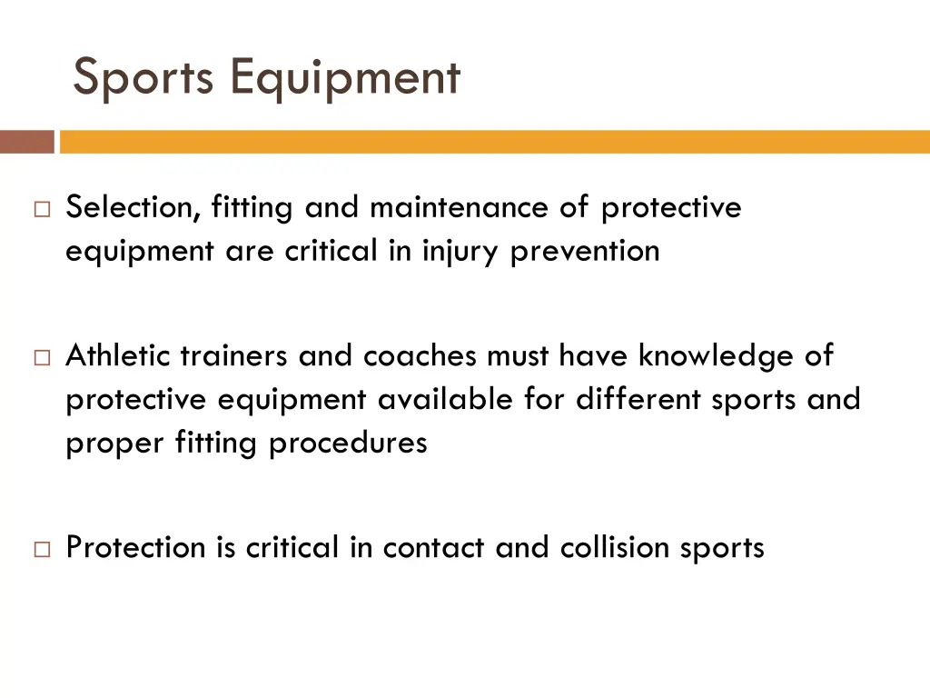 sports equipment