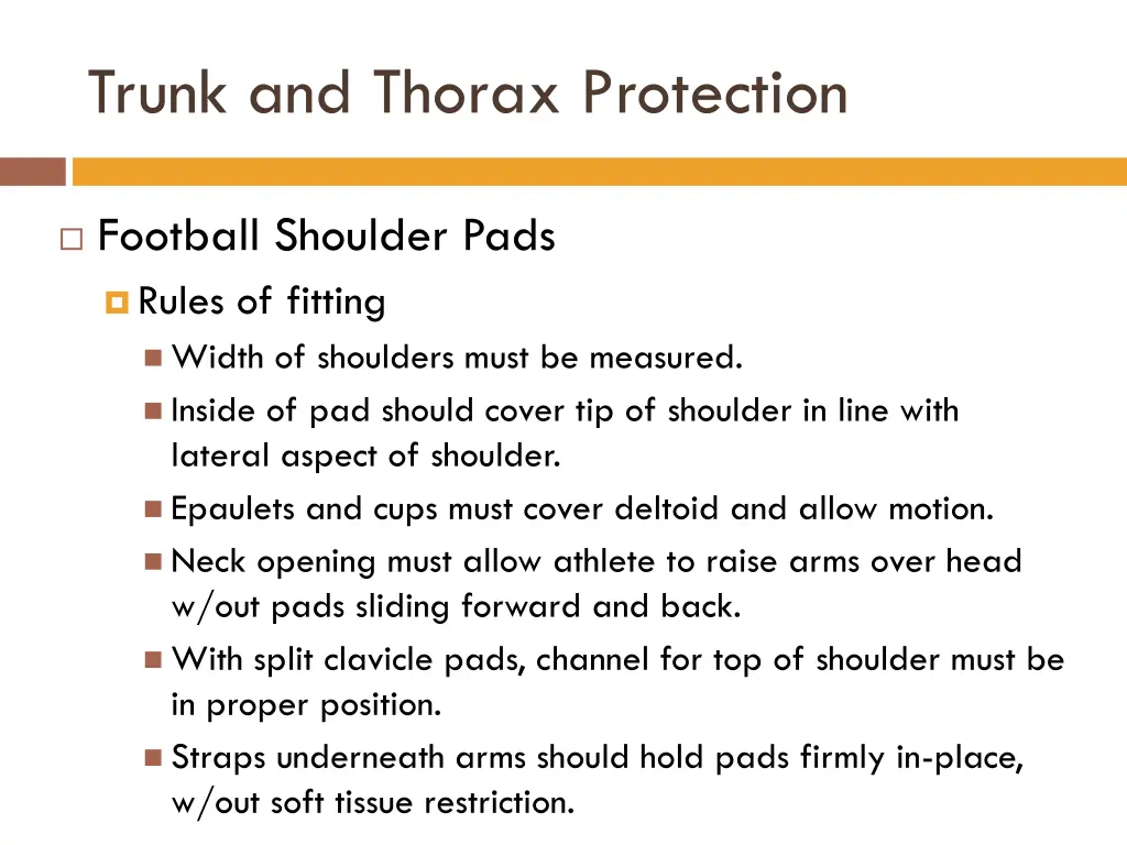 trunk and thorax protection 1