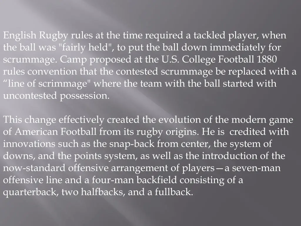 english rugby rules at the time required