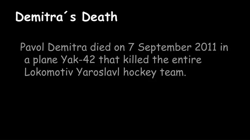 demitra s death