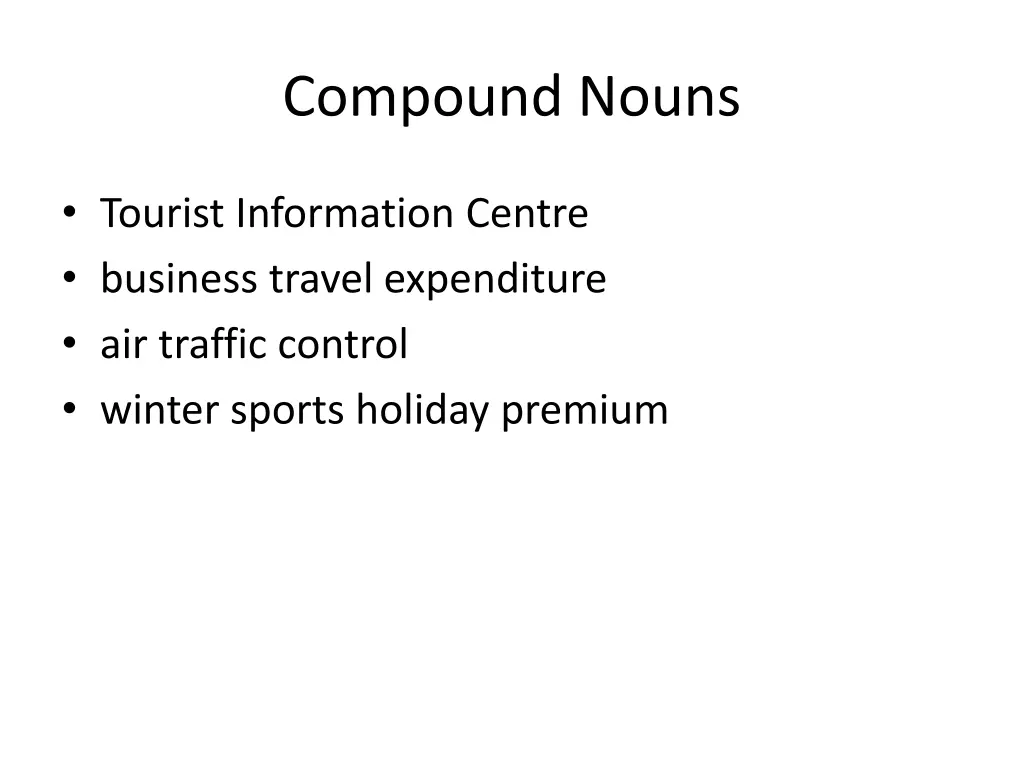 compound nouns 1