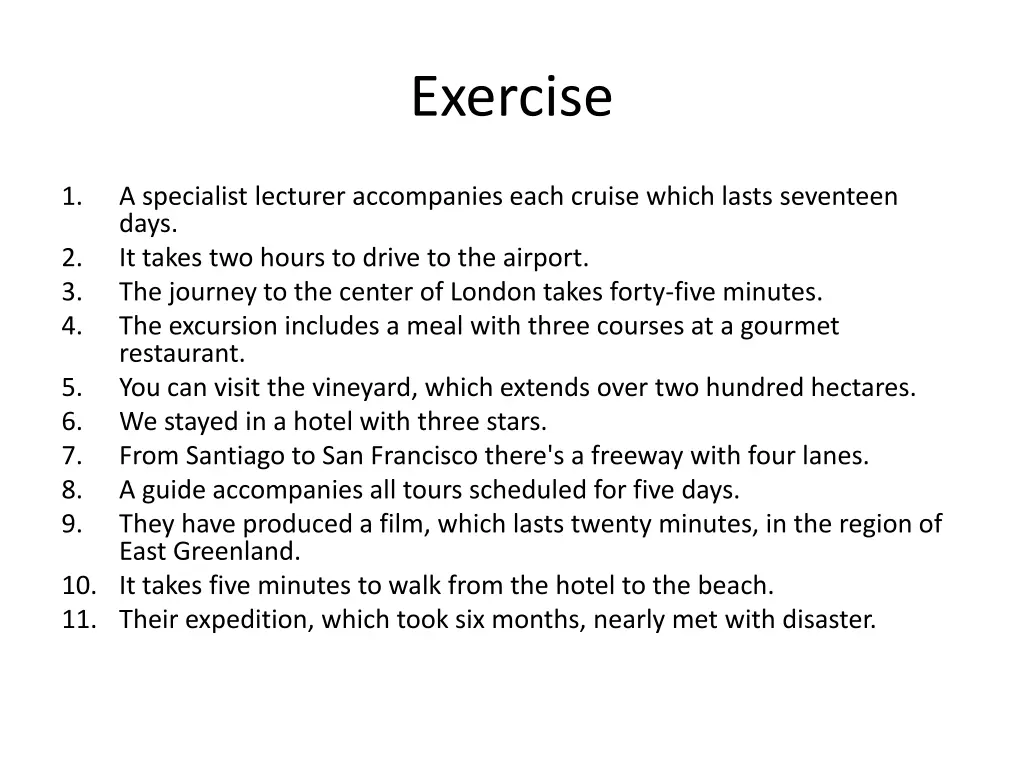 exercise