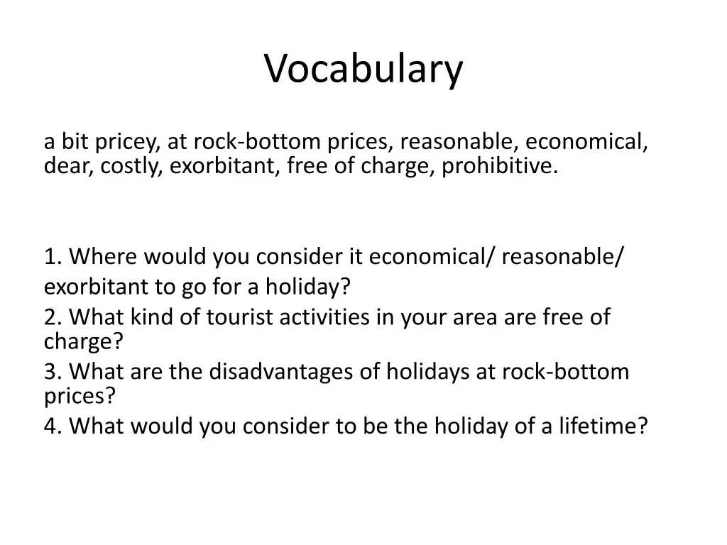 vocabulary 1