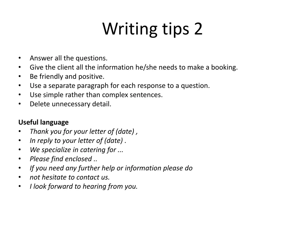 writing tips 2