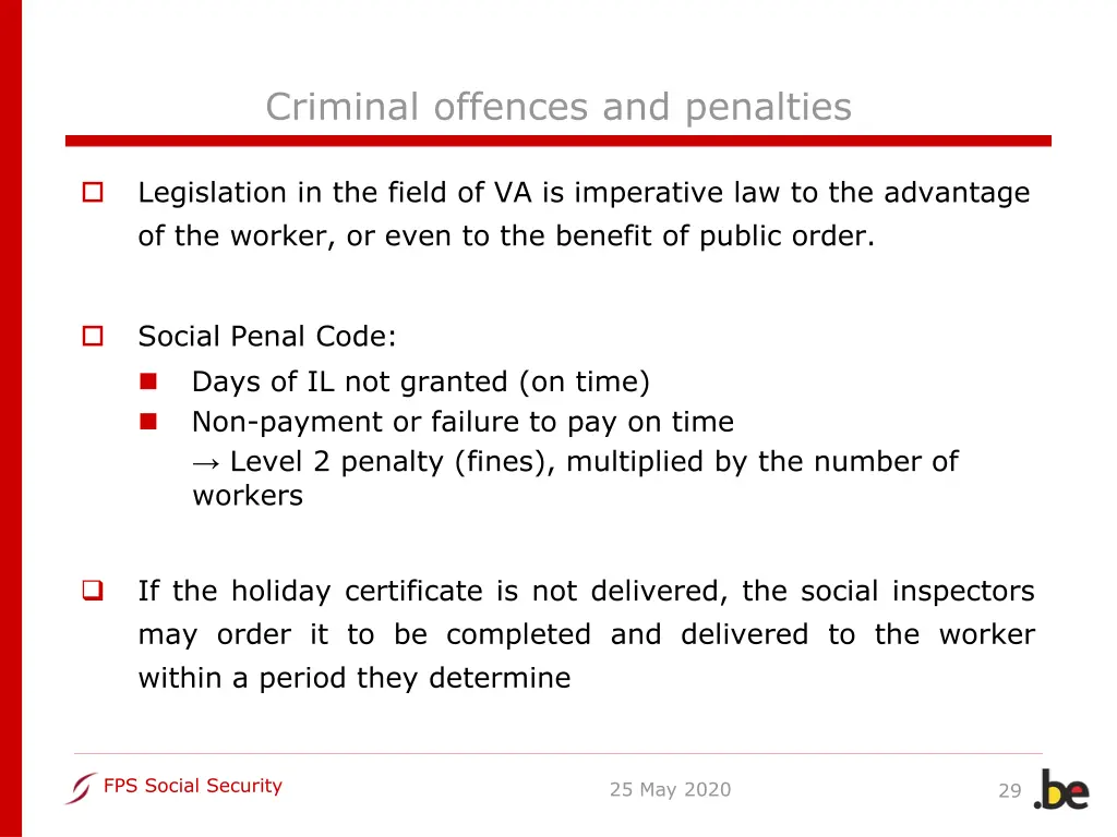 criminal offences and penalties