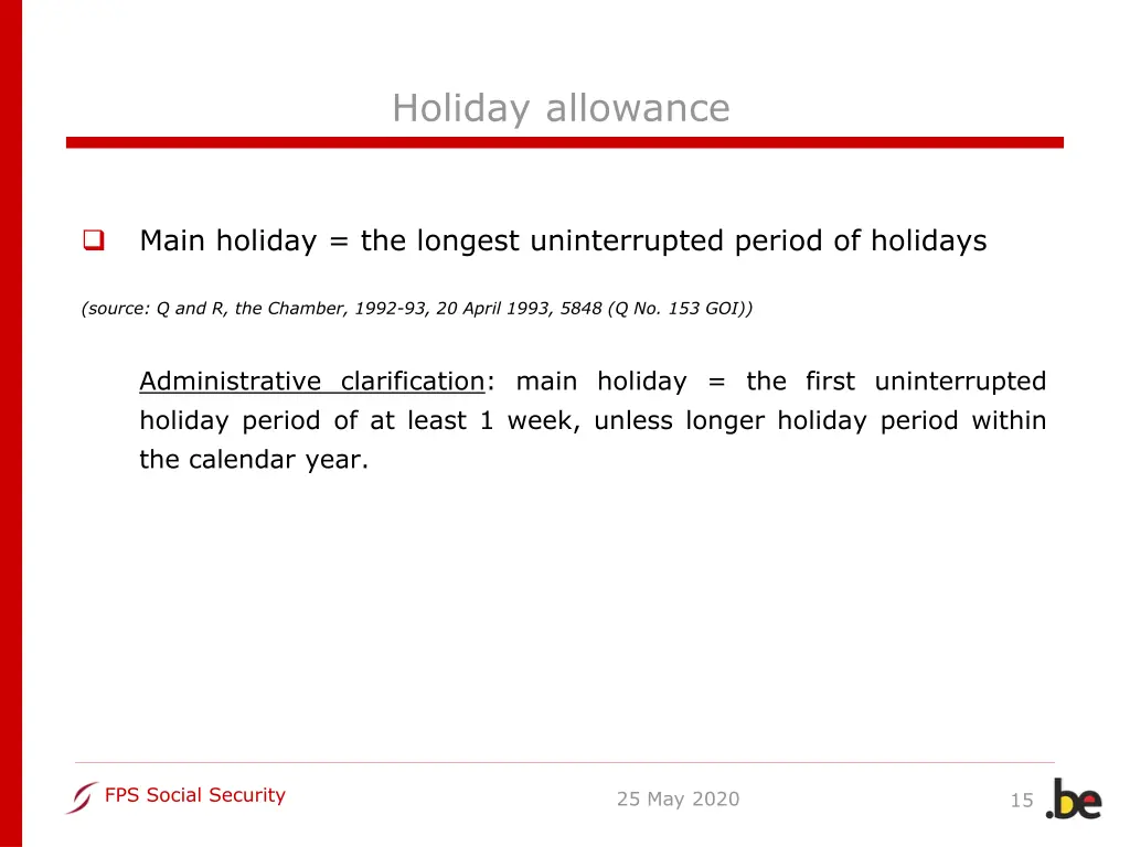 holiday allowance 3