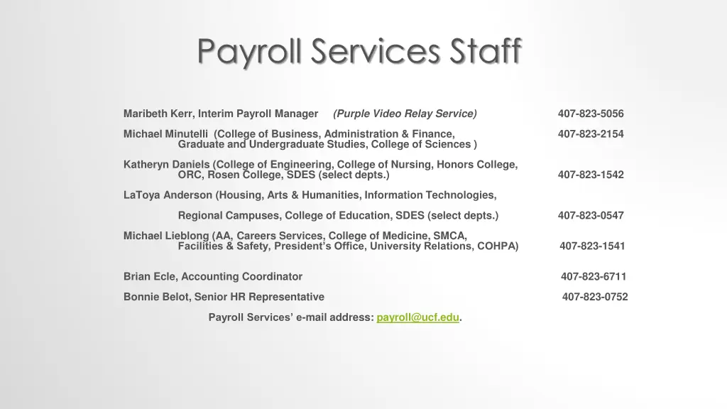 payroll services staff