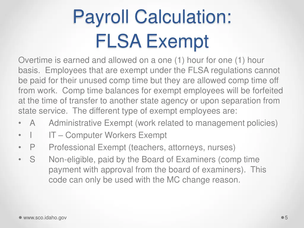 payroll calculation flsa exempt overtime