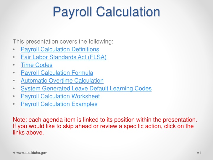 payroll calculation