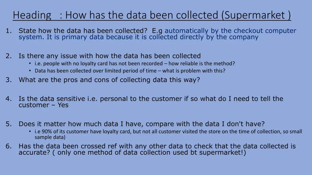 heading how has the data been collected