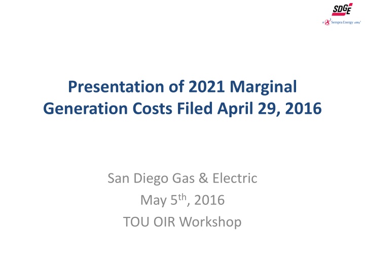 presentation of 2021 marginal generation costs