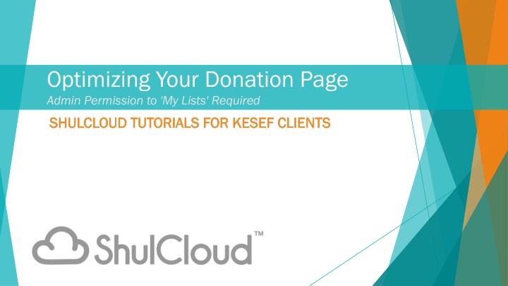 optimizing your donation page admin permission