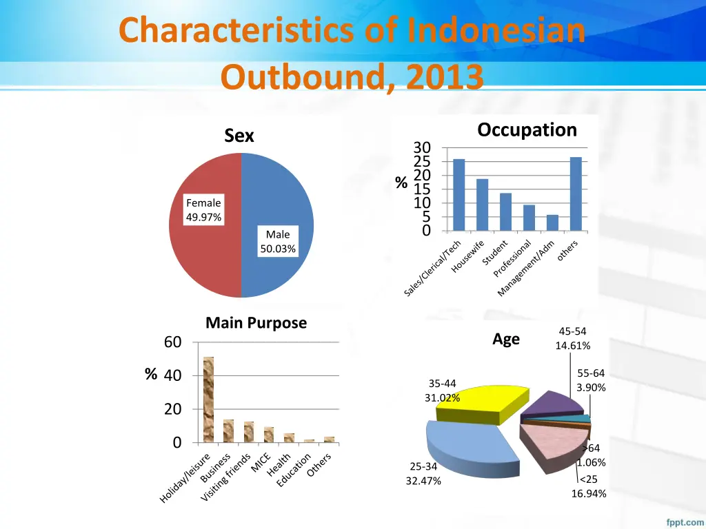 characteristics of indonesian outbound 2013