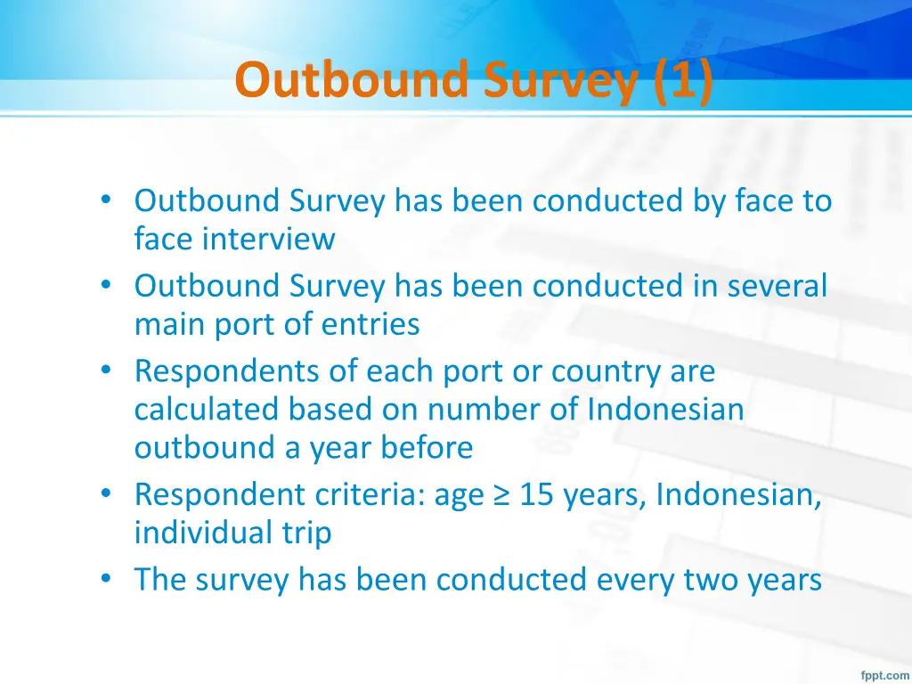 outbound survey 1